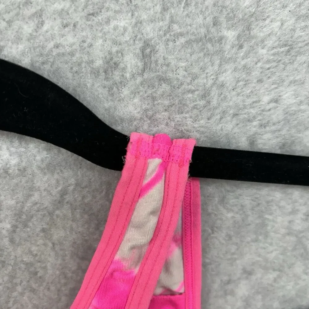 Victoria Secret Pink/White Seamless Lightly Lined Sports Bra Tie Die Size XS